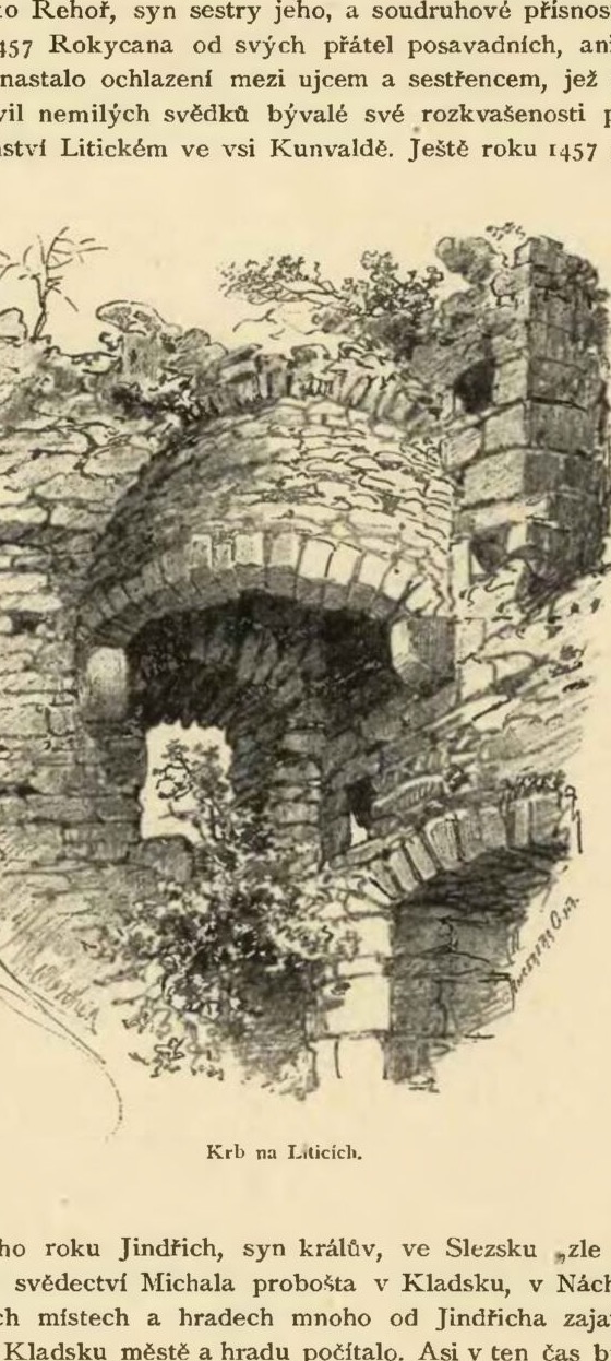 Krb na Liticích., Litice Castle