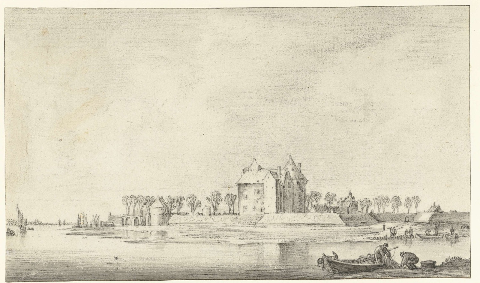 View of Loevestein Castle, Loevestein Castle