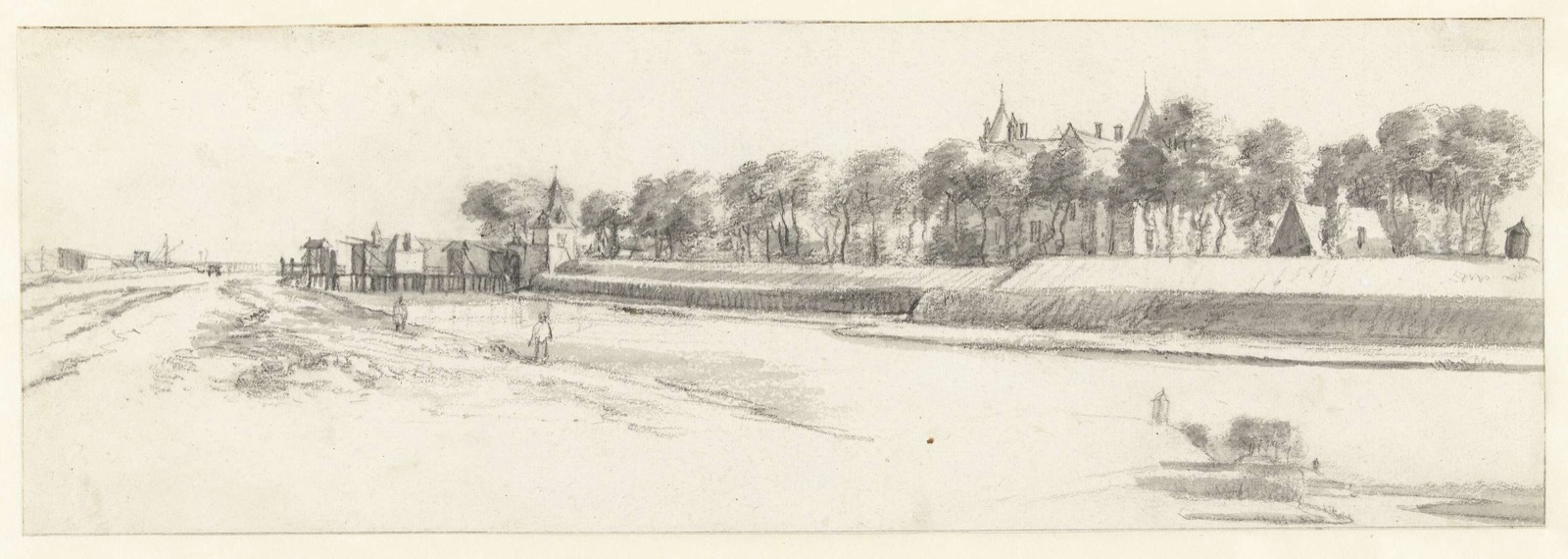 Two views of Loevestein Castle, Loevestein Castle