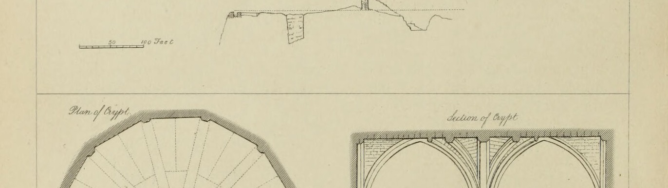 Section from North to South, Morlais Castle