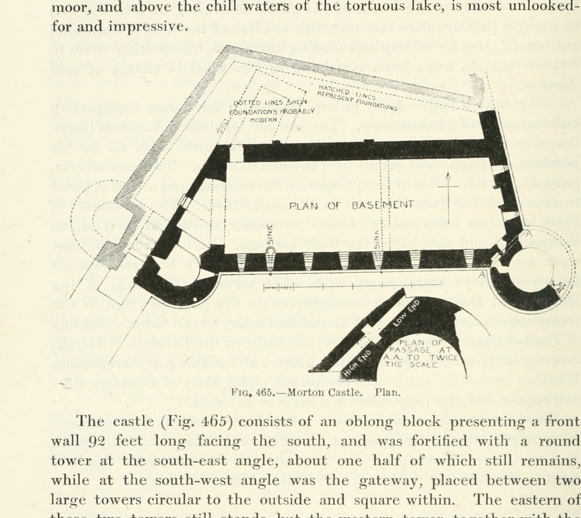 Fig. 465. — Morton Castle. Plan., Morton Castle