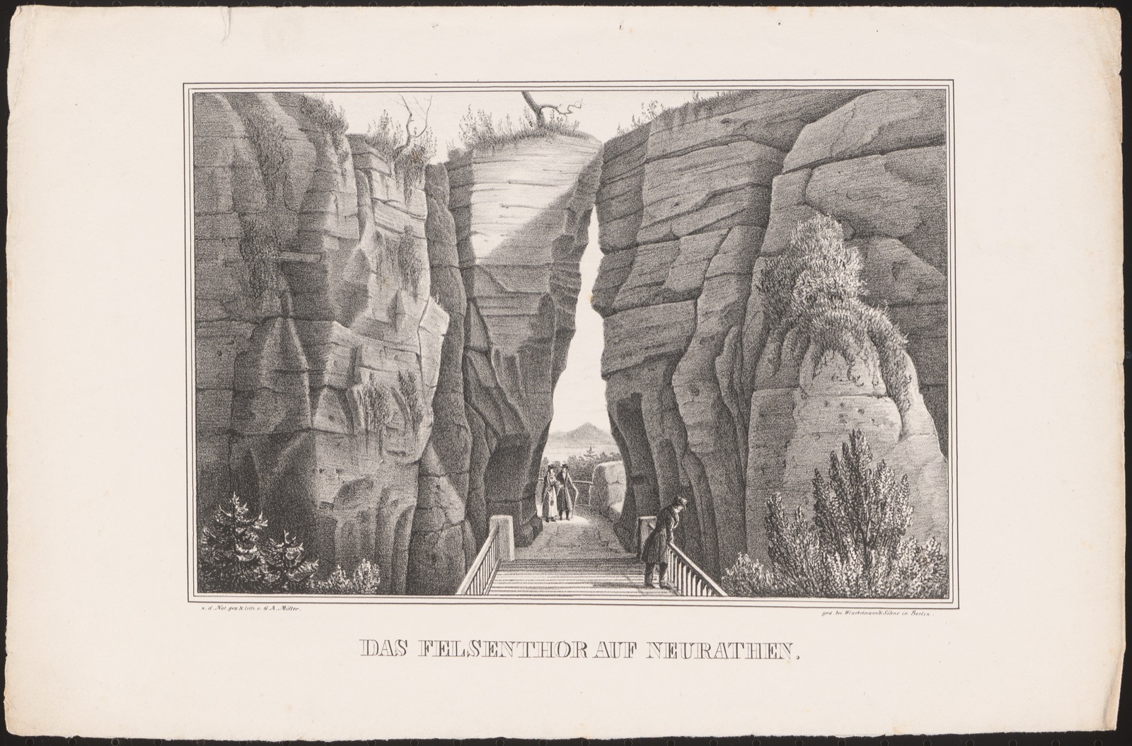 Felsentor auf Neurathen: Ansicht, Neurathen Castle