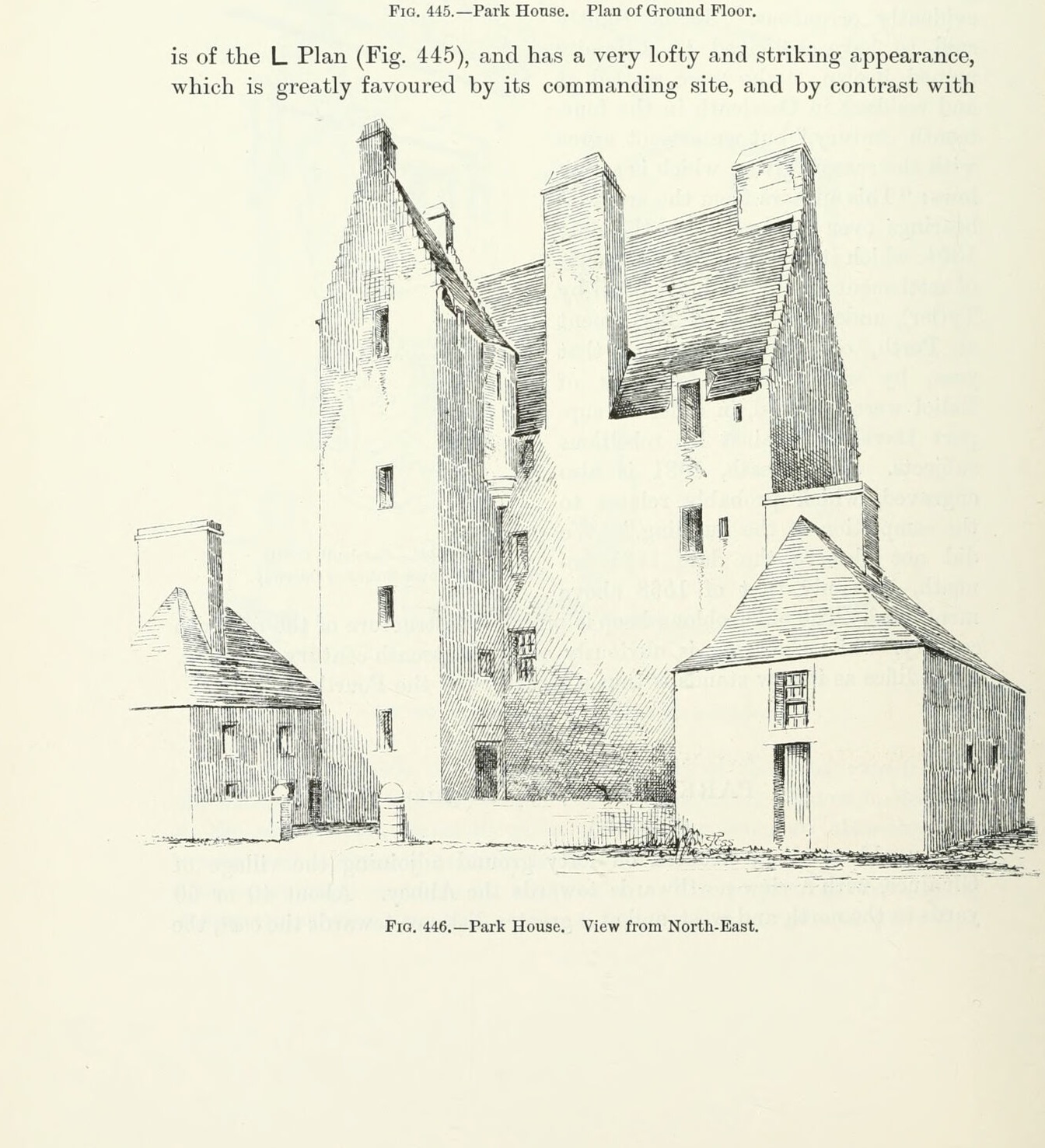 Fig. 446.—Park House. View from North-East., Park House