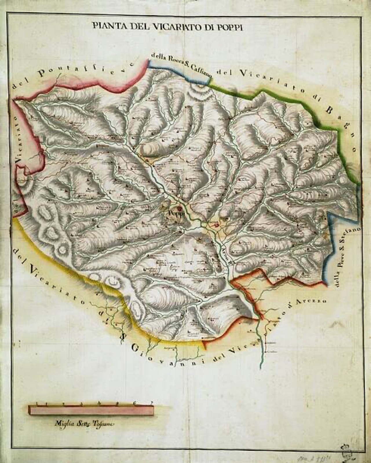Poppi Vicariate Plan, Poppi Castle