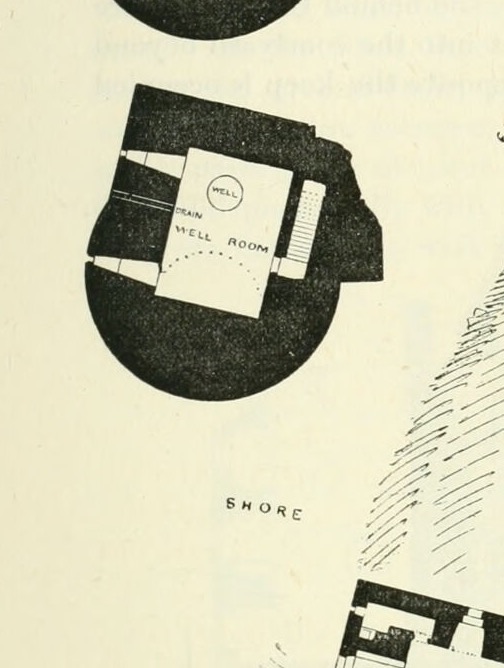 UNDER CHAMBER (top-left small circular plan), Ravenscraig Castle