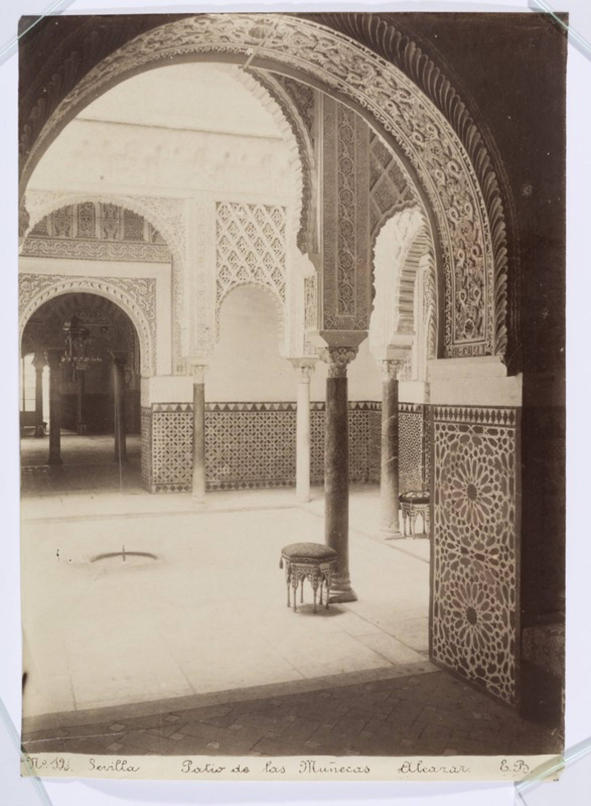Royal Palace courtyard in Seville (Reales Alcázares de Sevilla), Reales Alcázares