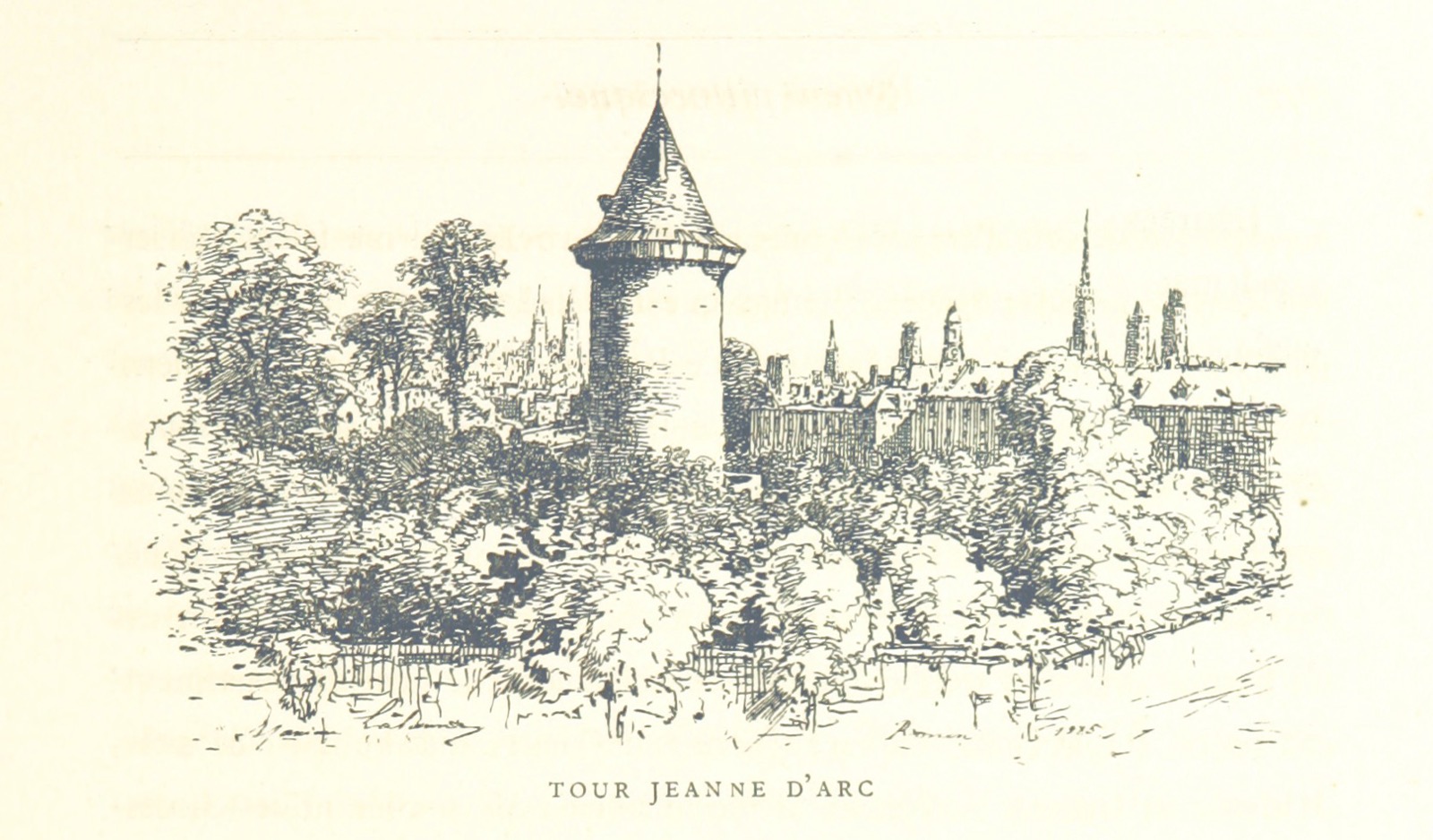 Rouen Castle from "Rouen pittoresque ... Dessins par M. Lalanne. Texte par Allais, C. de Beaurepaire, Dubosc, , Rouen Castle