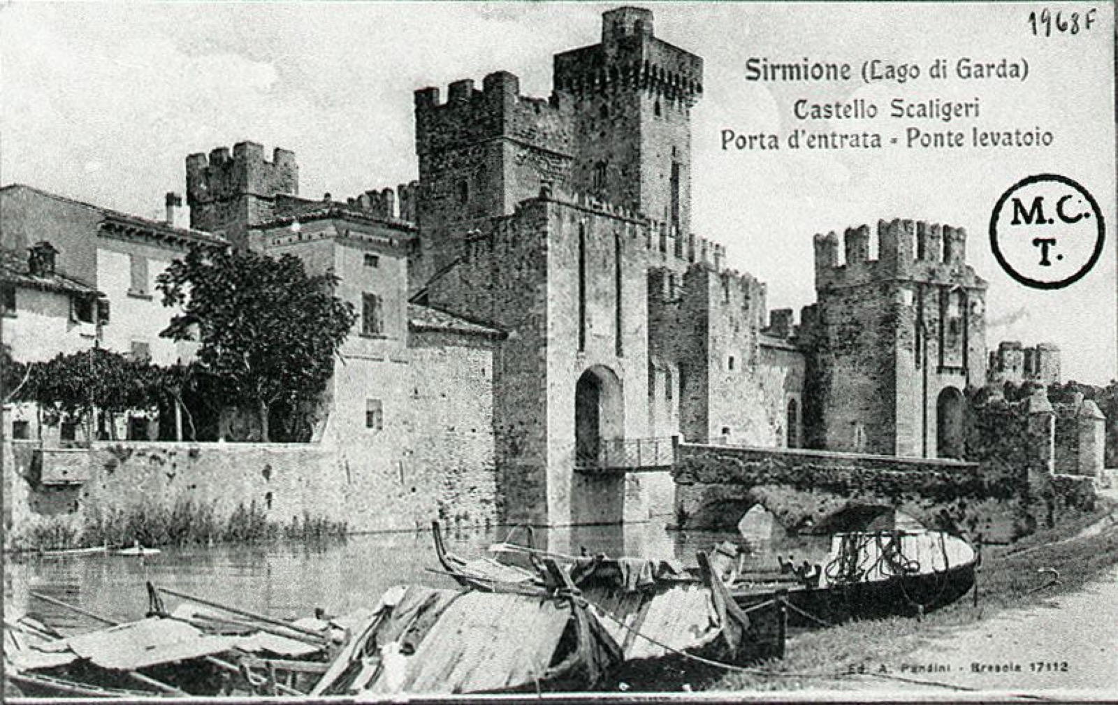 Sirmione - Castello Scaligero (postcard), Scaligero Castle