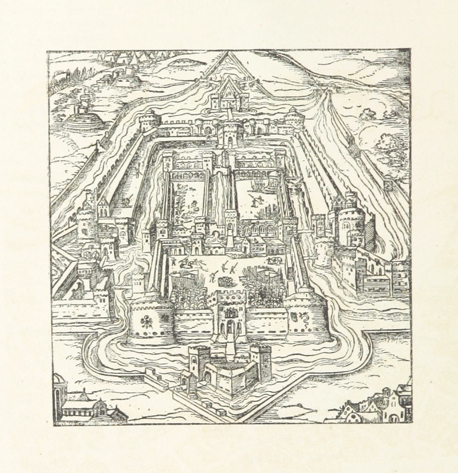 Sforza Castle from "Il Castello di Milano sotto il dominio degli Sforza MCCCLMDXXXV. [With plates.] pt. 1"., Sforza Castle
