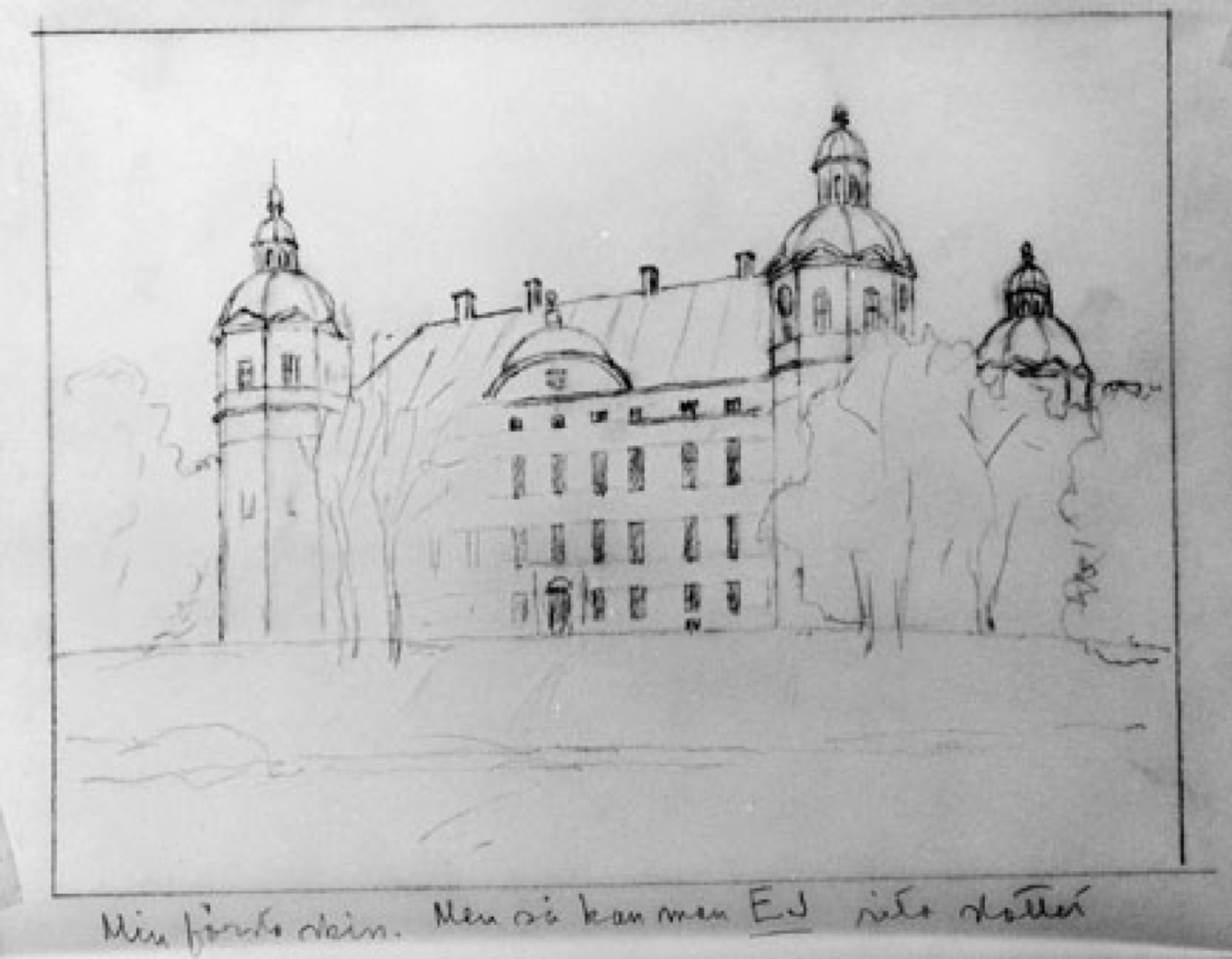 Frimärksförlaga till frimärket Byggnadsminnen, Skokloster slott (Håbo Kommun, mellan Stockholm och Uppsala), u, Skokloster Castle