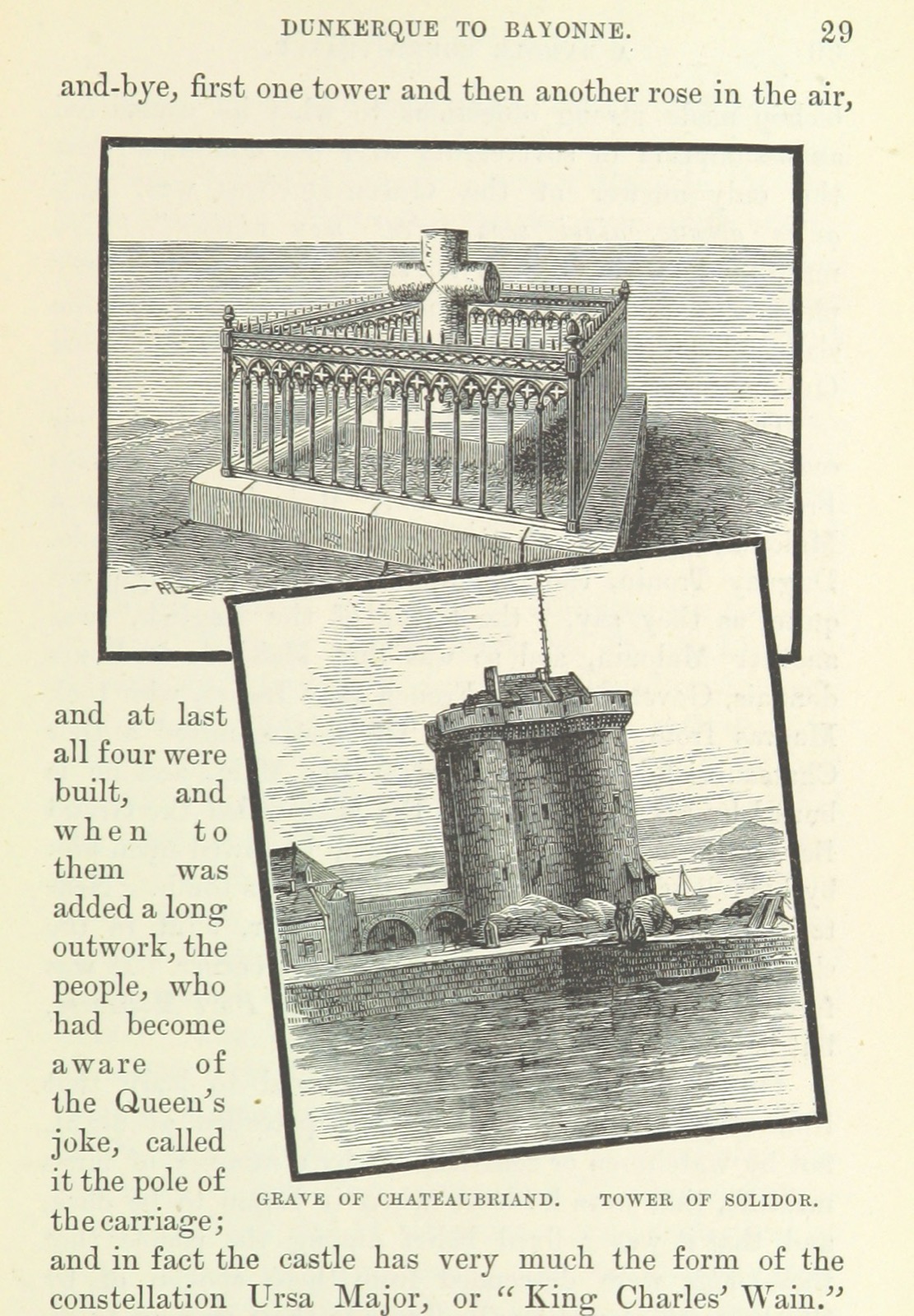 Solidor Tower from "A Ramble round France. [With illustrations.]"., Solidor Tower