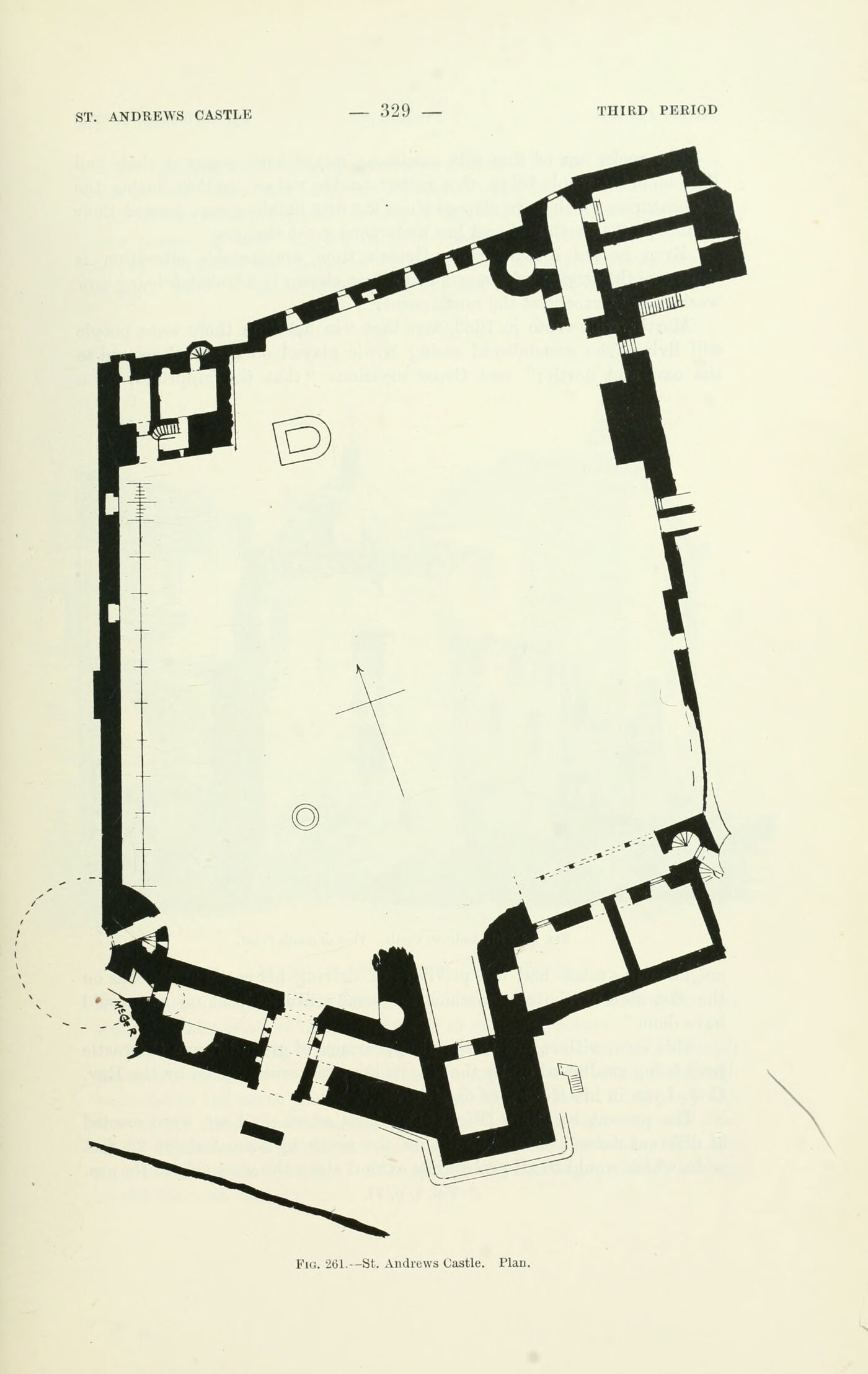 Fig. 261. -- St. Andrews Castle. Plan., St Andrews Castle