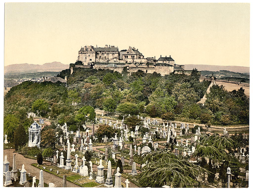 Stirling Castle from tower (photochrom), Stirling Castle
