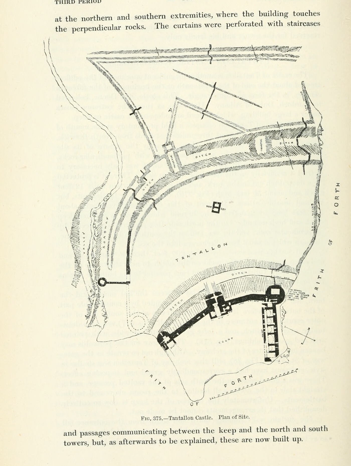Fig. 375. — Tantallon Castle. Plan of Site., Tantallon Castle