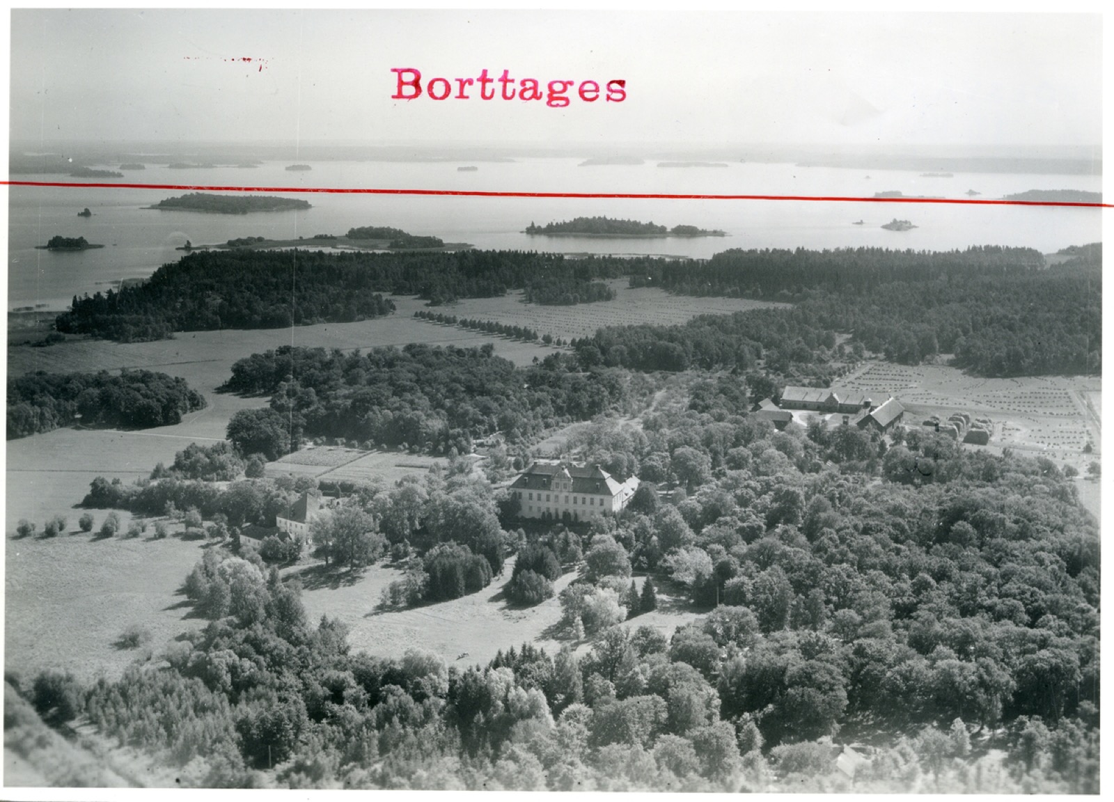 Flygfoto över Tidö slott, Tidö., Tidö Castle