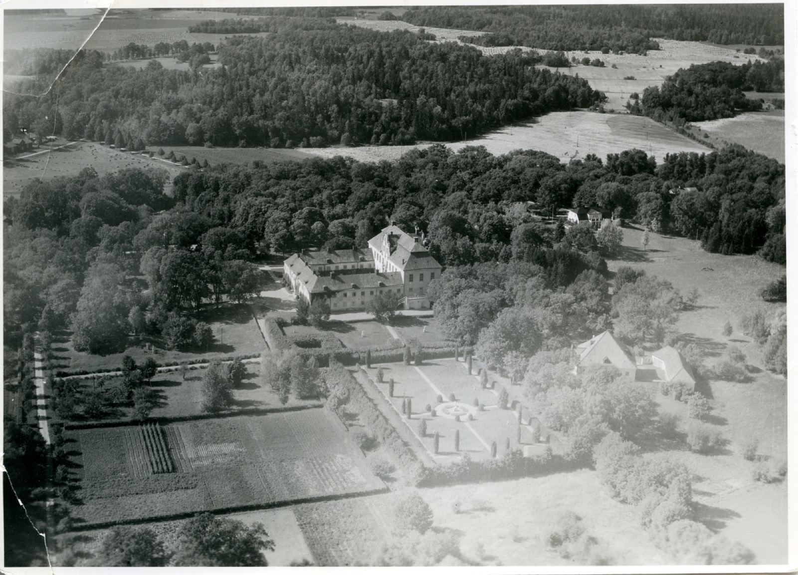 Flygfoto över Tidö slott, Tidö., Tidö Castle