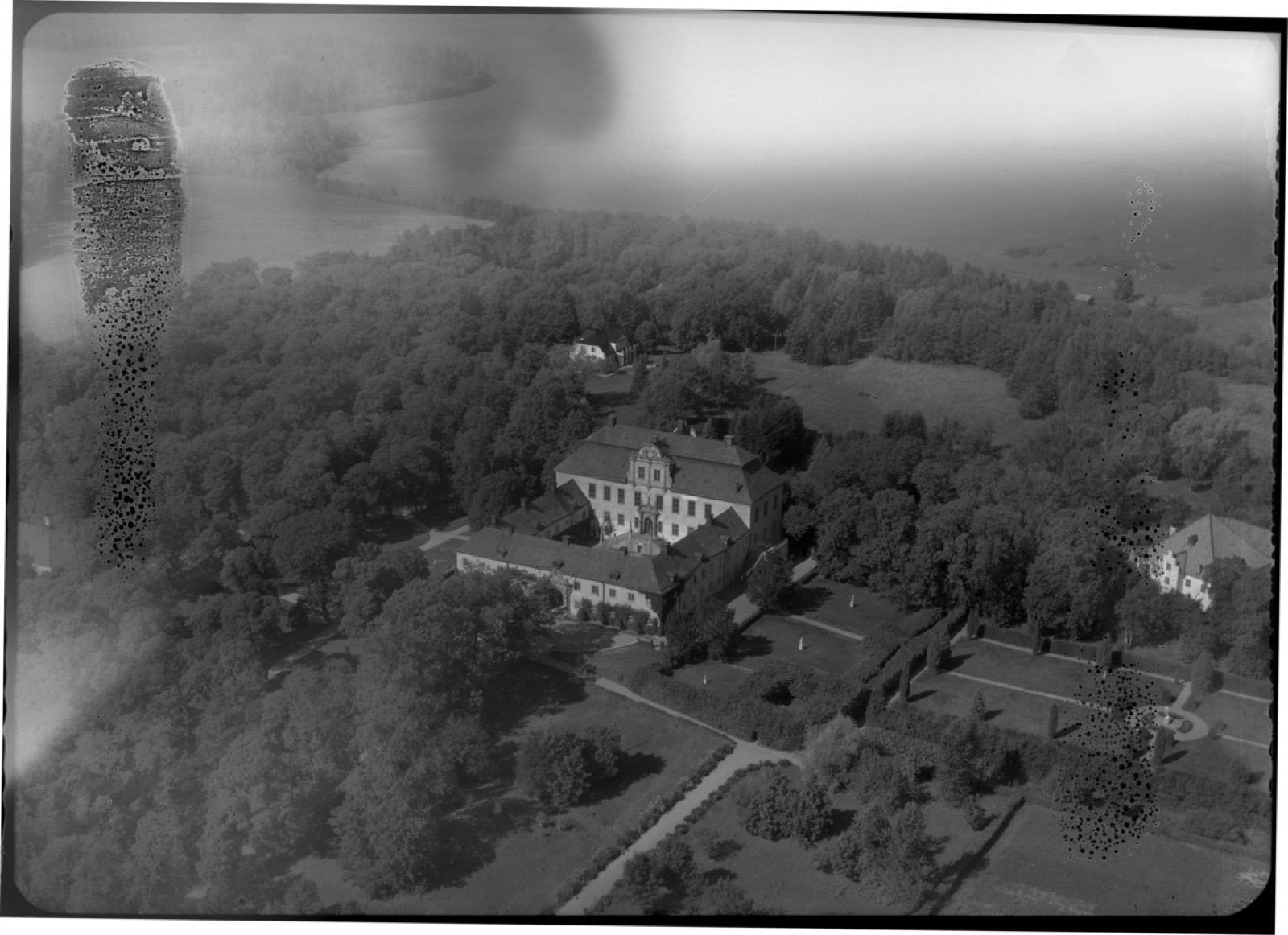 Flygfoto över Tidö slott, Tidö., Tidö Castle