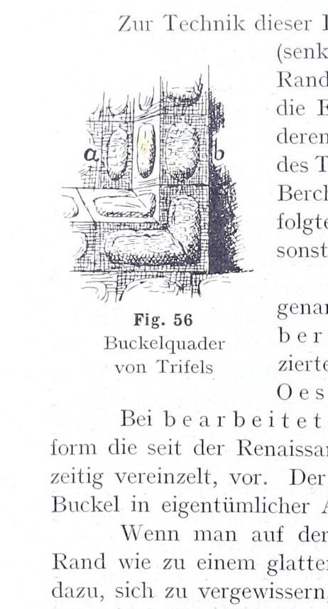 Fig. 56 Buckelquader von Trifels, Trifels Castle