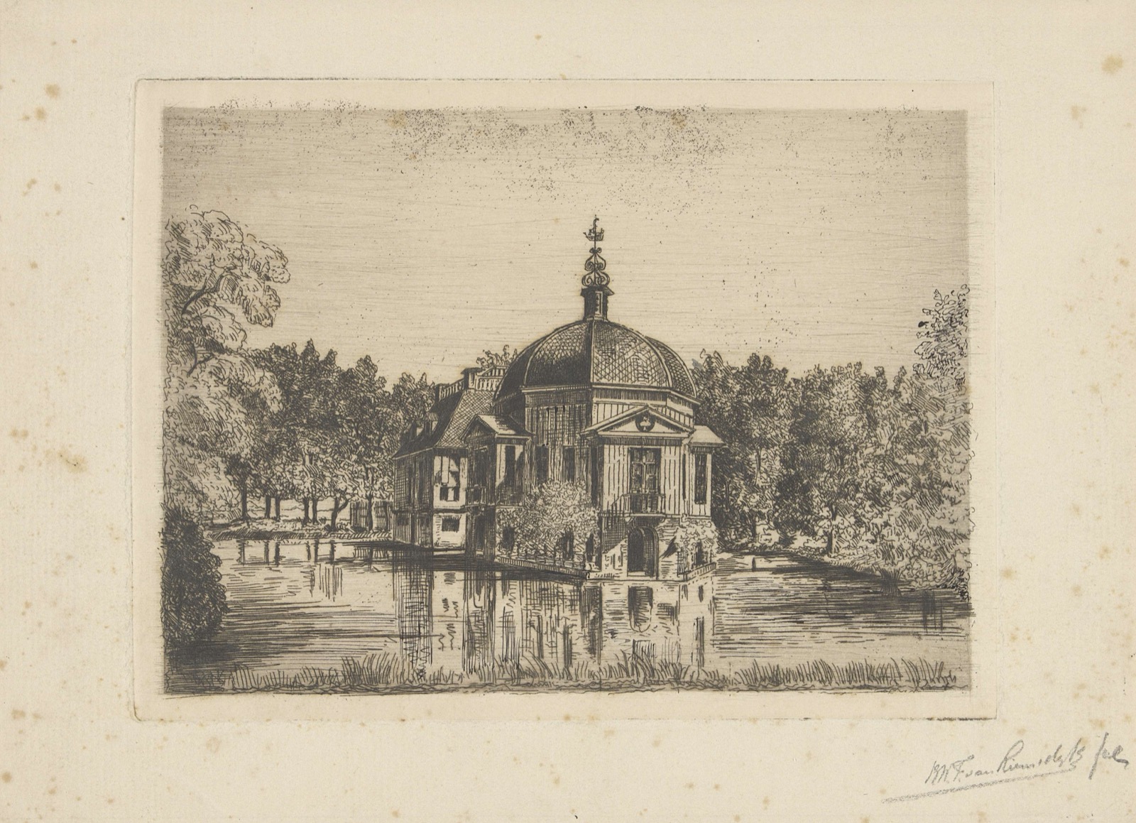 Gezicht op Trompenburgh, Trompenburgh