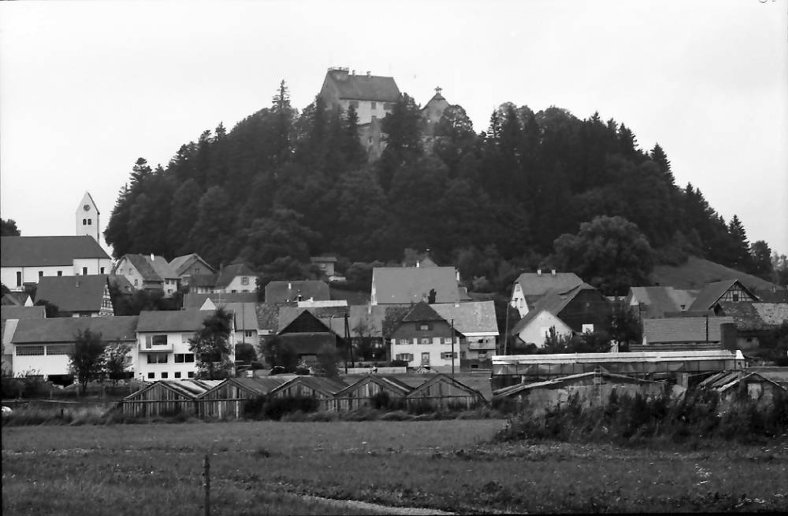 Waldburg: Die Waldburg vom Ort aus, Waldburg Castle