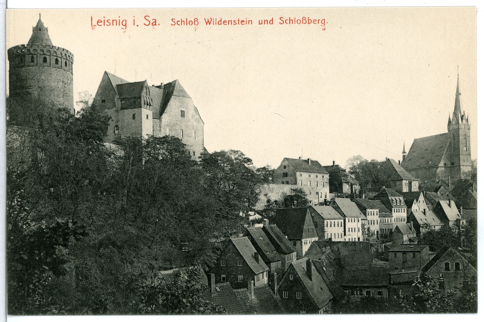 Leisnig. Schloss Wildenstein und Schlossberg, Wildenstein Castle