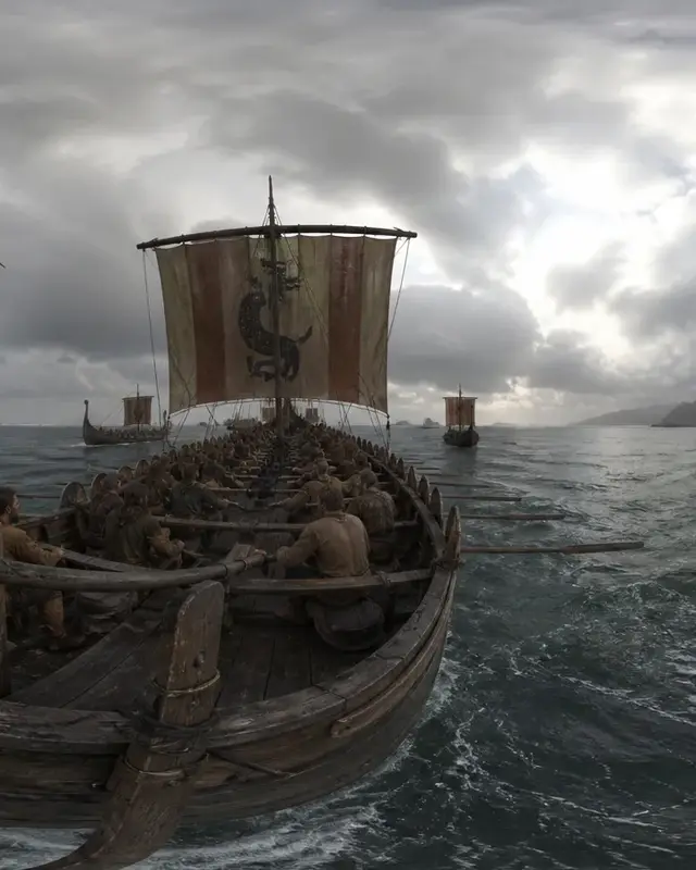 Birlinn of the Isles in c.1450, reconstructed as a photoreal scene